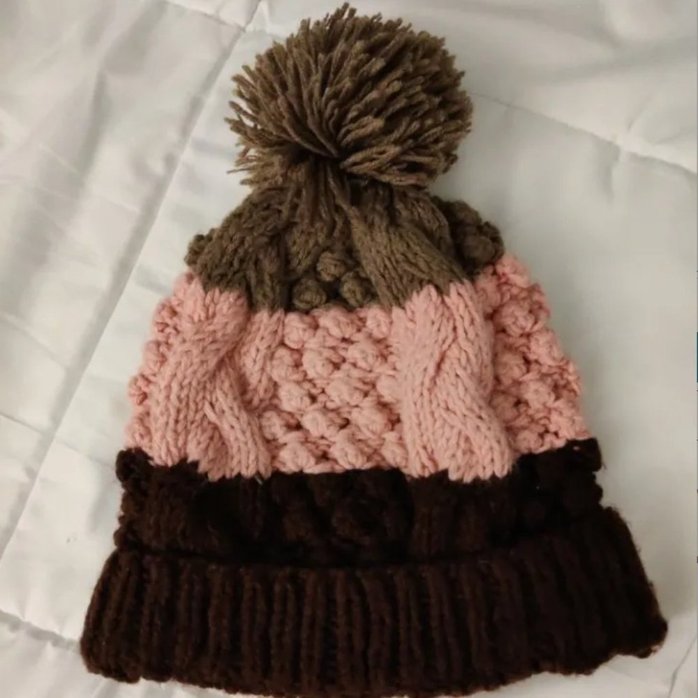 Pink Brown Tuque